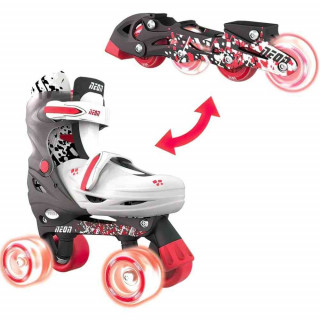 YVOLUTION NEON COMBO CYBER ROLERI VEL 30-33 CRVENO CRNI