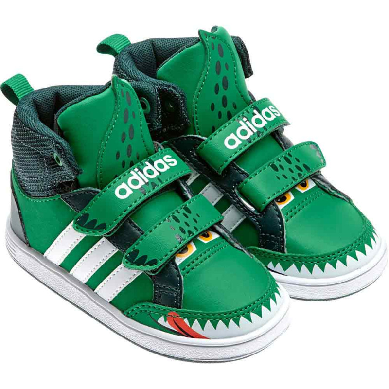 ADIDAS PATIKE HOOPS ANIMAL MID IN GREEN/FTWWHT/IVY