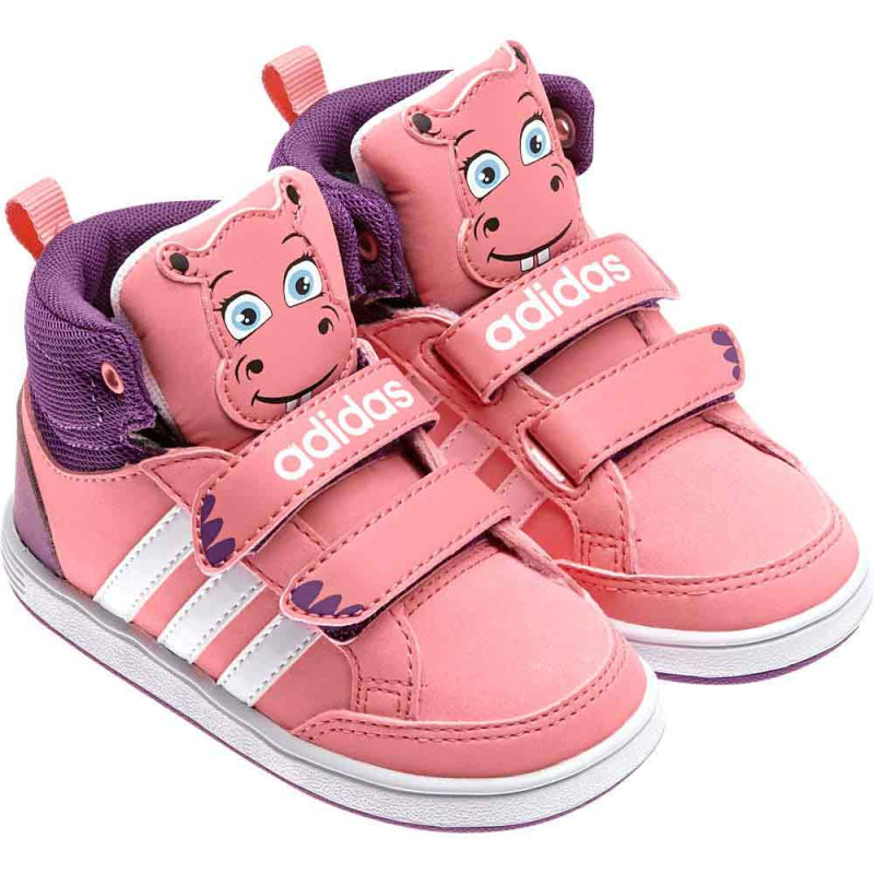 ADIDAS PATIKE HOOPS ANIMAL MID IN VISPNK/FTWWHT/TRIPUR 