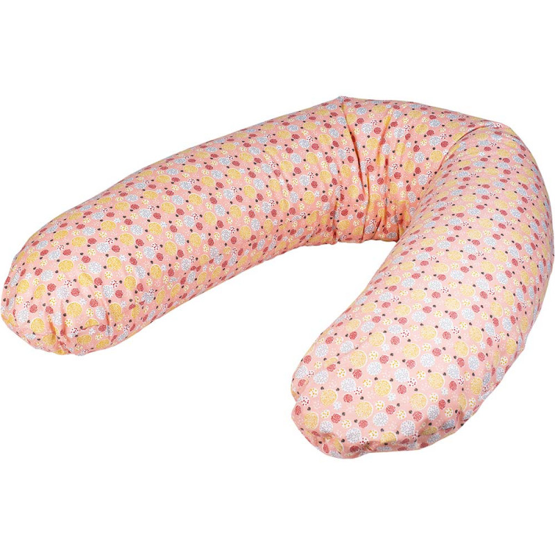 BUBABA JASTUK ZA TRUDNICE I DOJILJE ROZE TACKICE 170X35CM