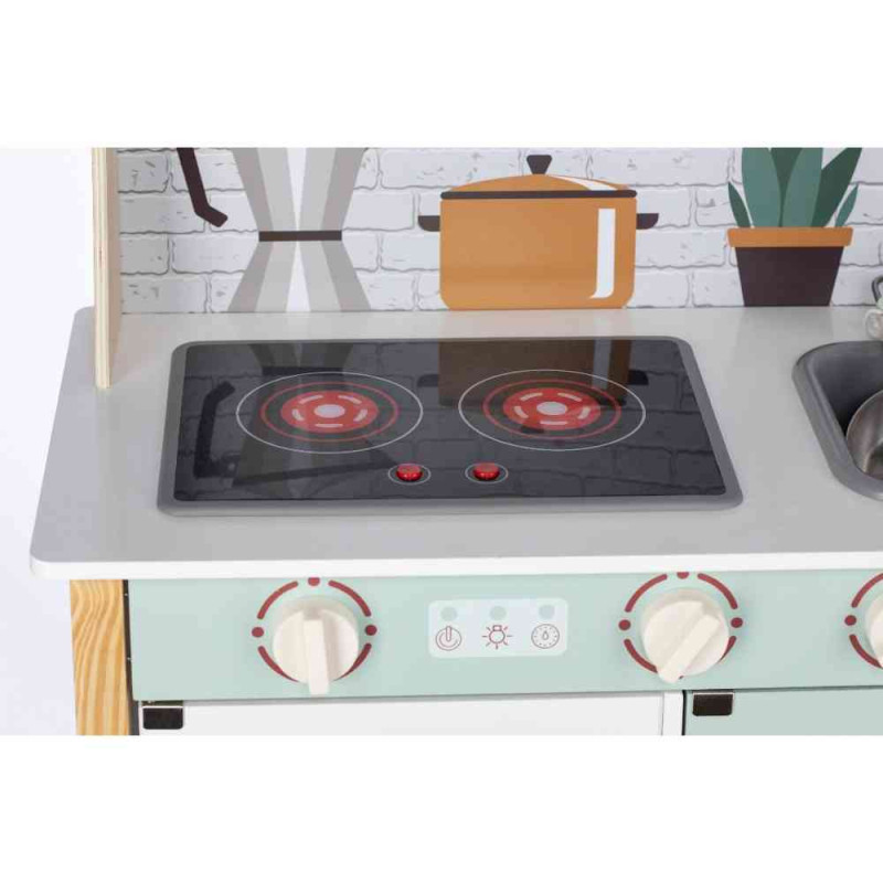 FREE2PLAY DRVENA KUHINJA SA SVETLOM I ZVUKOM 