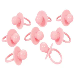 DEKORATIVNI UKRASI BABY CUCLA ROZA 6X3.5CM, 8 KOM