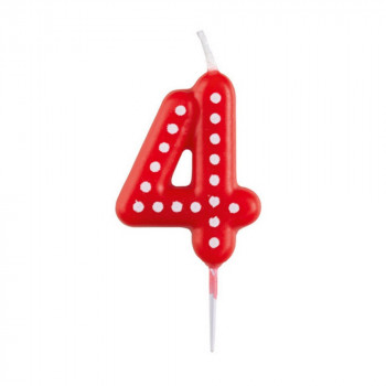 AMSCAN SVECICA BROJ 4 DOTS 