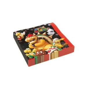 AMSCAN SALVETE SUPER MARIO 20 KOM