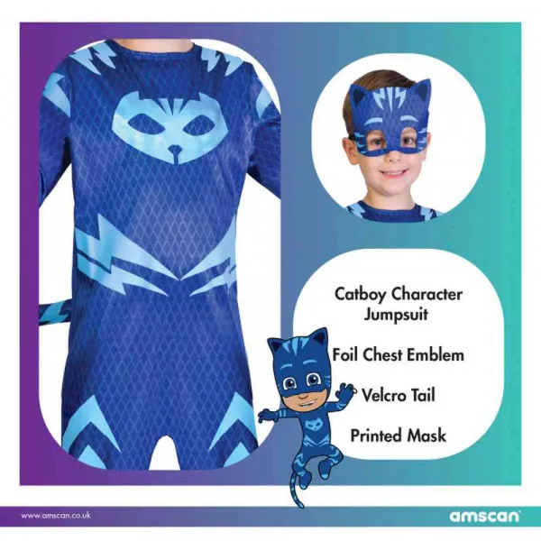 AMSCAN PJ MASKS GOOD CATBOY KOSTIM 2-3 GOD 