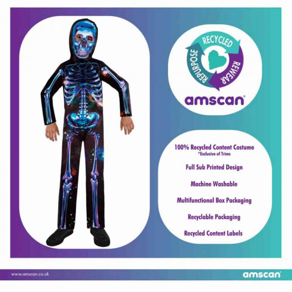 AMSCAN NEON SKELETON KOSTIM 8-10 GOD