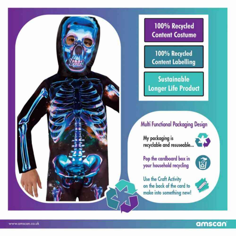 AMSCAN NEON SKELETON KOSTIM 8-10 GOD