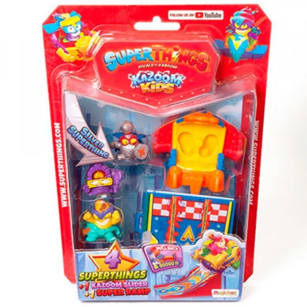 SUPERTHINGS KAZOOM KIDS - BLISTER 4 KAZOOM SLIDERS 