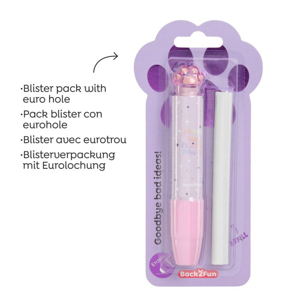 BACK2FUN GUMICA U OLOVCI PAW PINK 