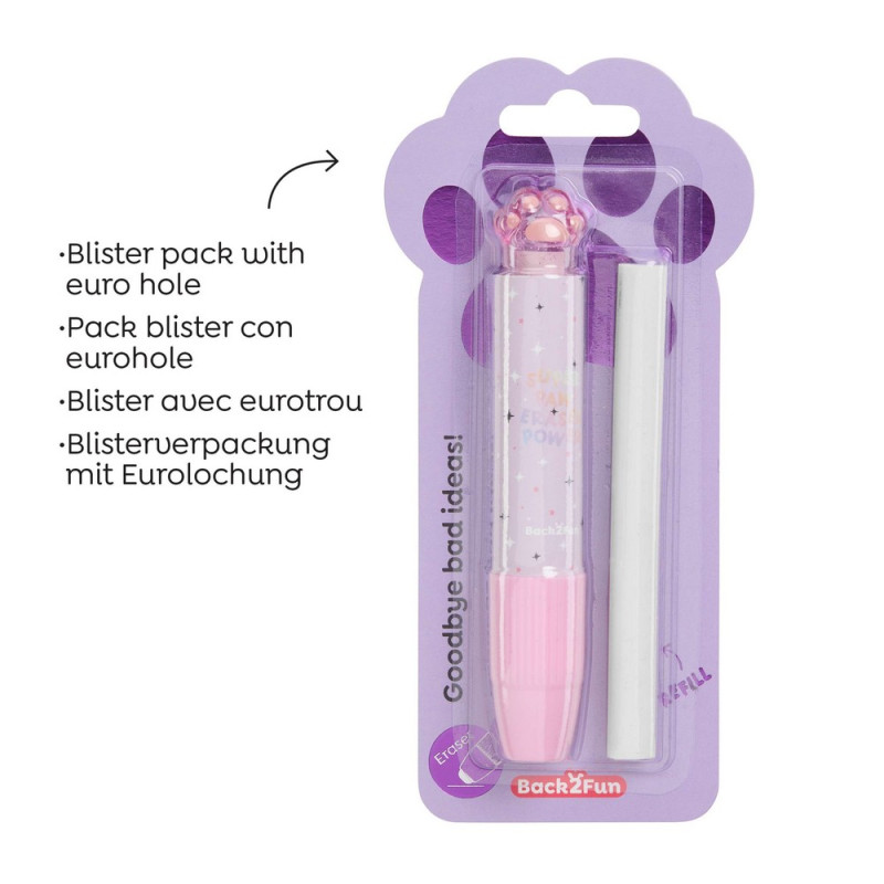 BACK2FUN GUMICA U OLOVCI PAW PINK 