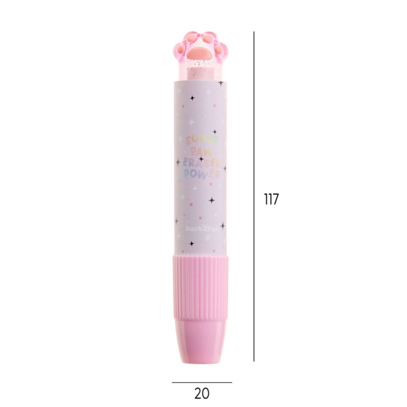 BACK2FUN GUMICA U OLOVCI PAW PINK 