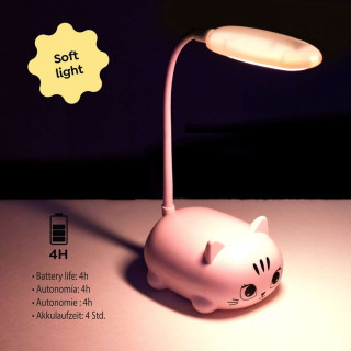 BACK2FUN LEP LAMPA KITTY PINK 