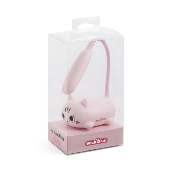 BACK2FUN LEP LAMPA KITTY PINK 