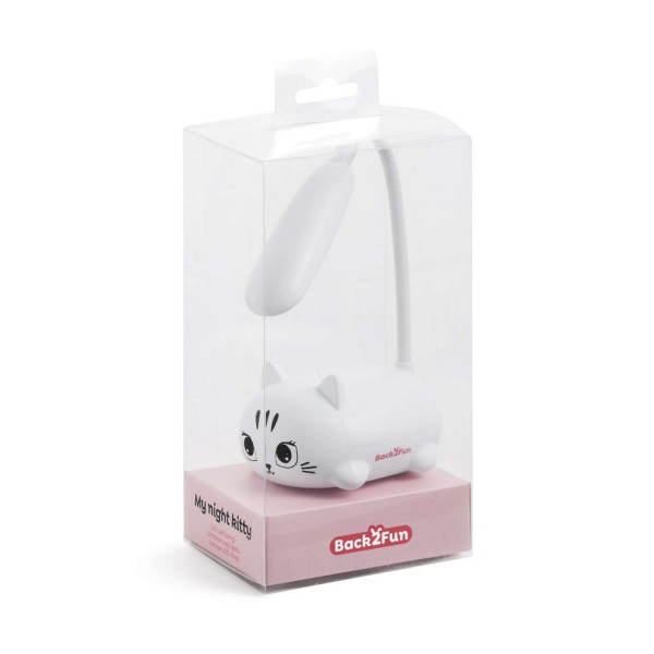 BACK2FUN LEP LAMPA KITTY WHITE 