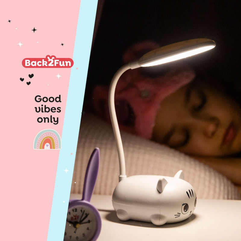 BACK2FUN LEP LAMPA KITTY WHITE 