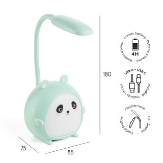 BACK2FUN LED LAMPA PANDA MIT 