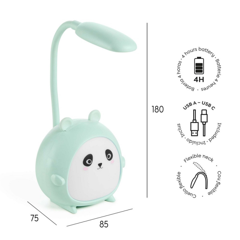 BACK2FUN LED LAMPA PANDA MIT 