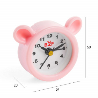 BACK2FUN ALARM SATIC TEDDY PINK 