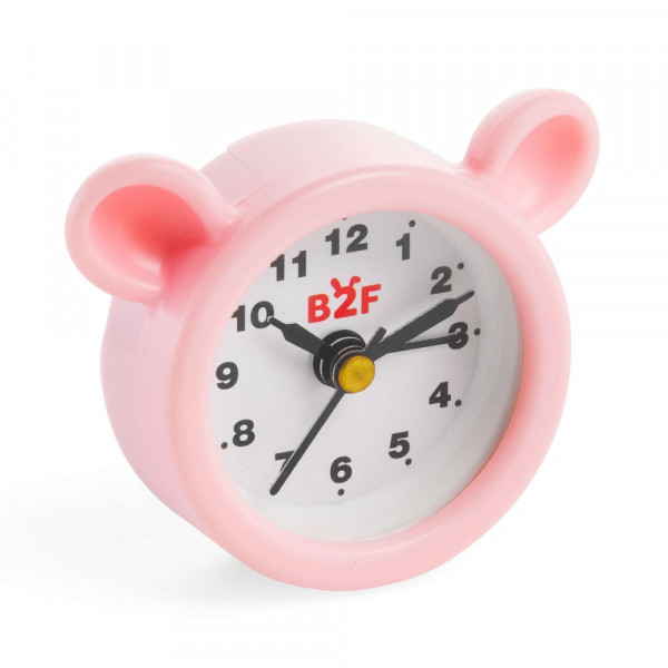 BACK2FUN ALARM SATIC TEDDY PINK 