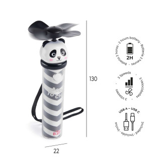 BACK2FUN MINI VENTILATOR PANDA 