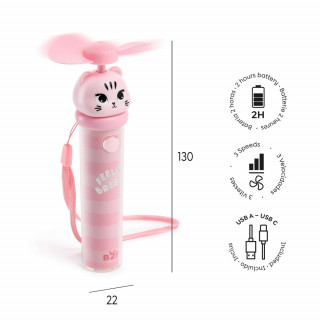 BACK2FUN MINI VENTILATOR KITTY 