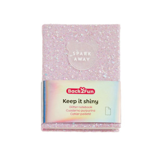 BACK2FUN GLITTER NOTES PINK 