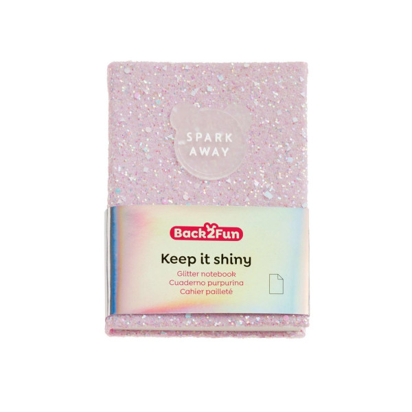 BACK2FUN GLITTER NOTES PINK 