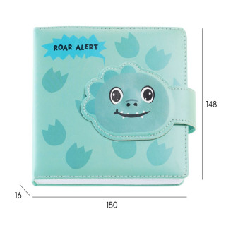 BACK2FUN NOTES PADDED MAGNET DINO 