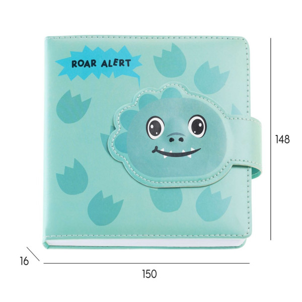 BACK2FUN NOTES PADDED MAGNET DINO 