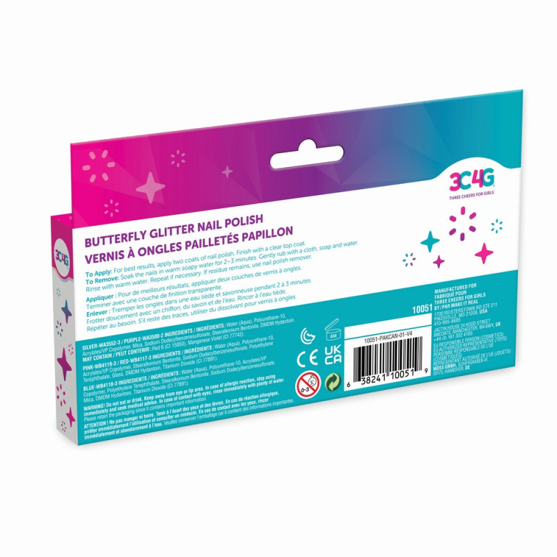 SET LAKOVA ZA NOKTE BUTTERFLY 5PK 