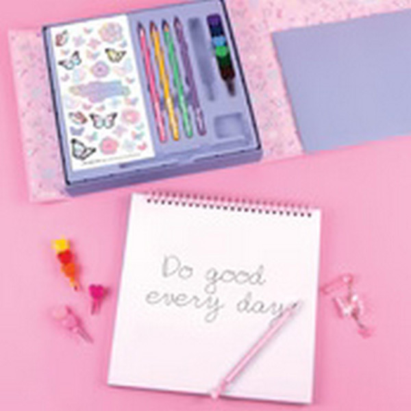 BUTTERFLY SCETCHBOOK I SET ZA CRTANJE 