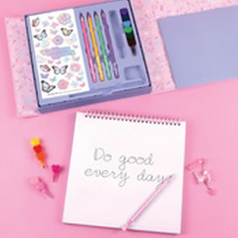 BUTTERFLY SCETCHBOOK I SET ZA CRTANJE 