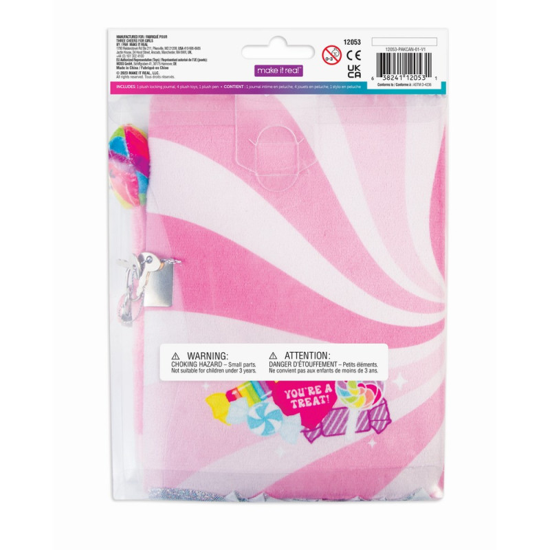 DŽEPNI DNEVNIK CANDY PLUSH LOCKING 