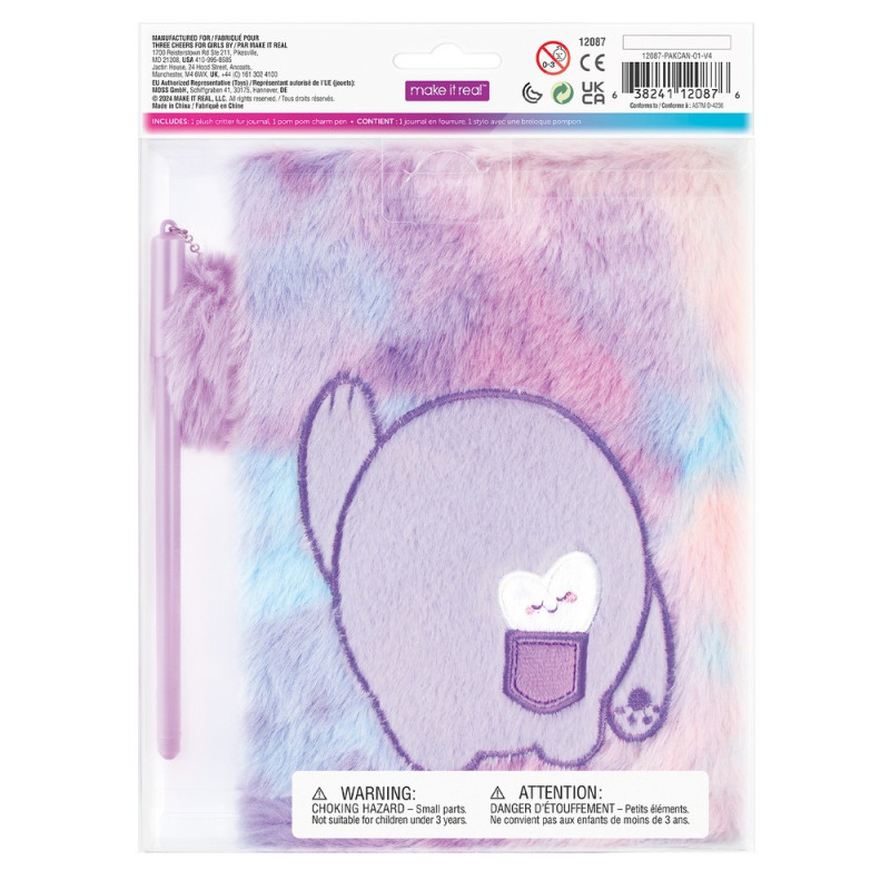 PLIŠANI DNEVNIK I OLOVKA IMAGINATION LAND WILD STYLE 