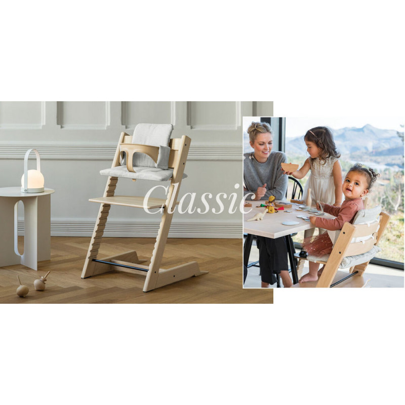 STOKKE NAVLAKA ZA HRANILICU TRIPP TRAPP CLASSIC CUSHION NORDIC GREY OCS