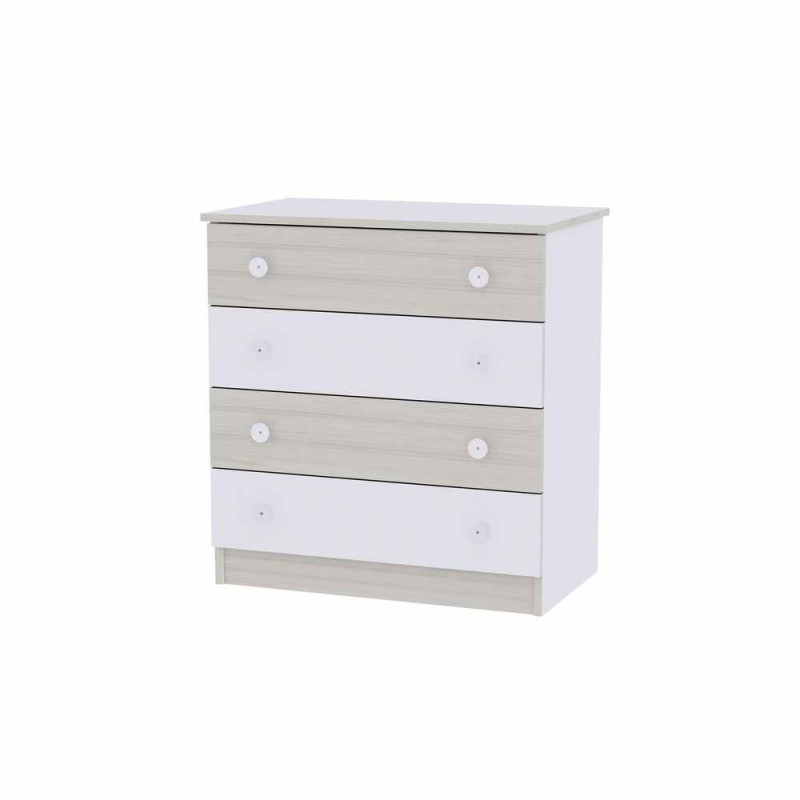 KOMODA WHITE/LIGHT OAK