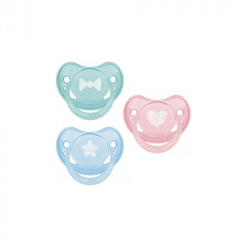 CANPOL VARALICA ORTHODONTIC SILIKON  6-18M 1/1  PASTELOVE 