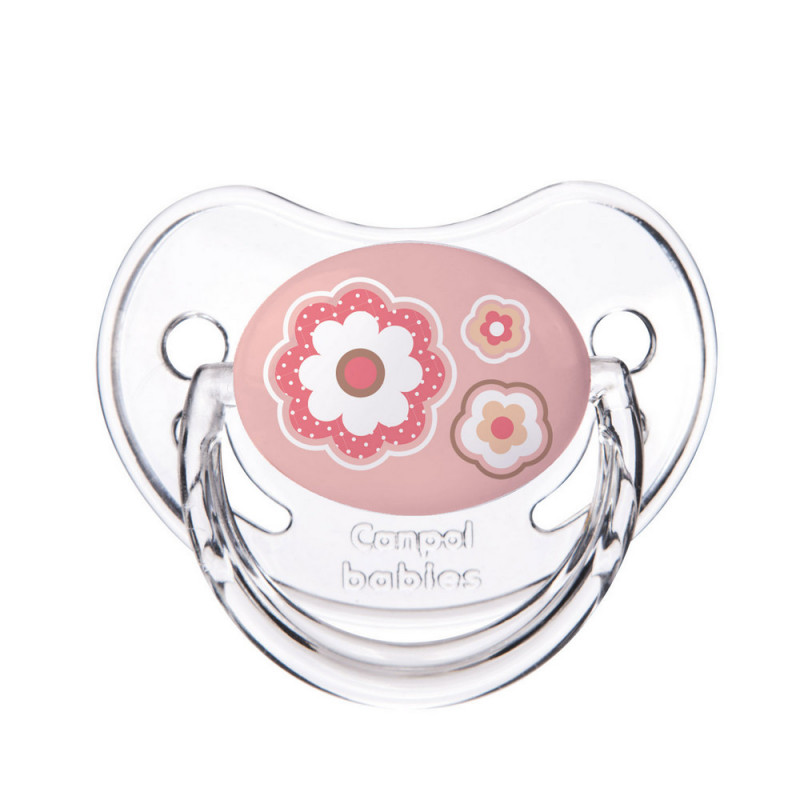 CANPOL ORTHODONTIC VARALICA SILIKON 0-6M ROZE 1/1- F