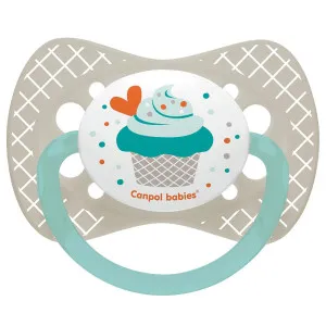 CANPOL VARALICA SILIKON SYMMERTRICAL 6-18M CUPCAKE  - GREY 