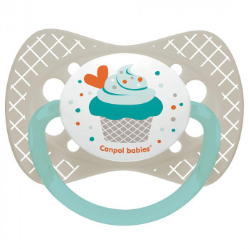 CANPOL VARALICA SILIKON SYMMERTRICAL 6-18M CUPCAKE  - GREY 