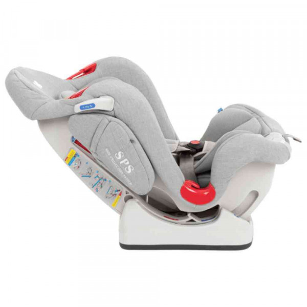 KIKKA BOO AUTOSEDISTE O RIGHT   SPS  LIGHT GREY 