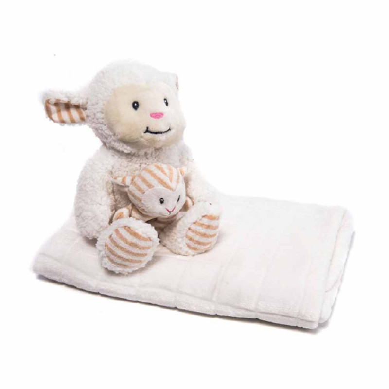 KIKKA BOO GIFT SET SHEEP IGRACKA AND CEBENCE - IVORY