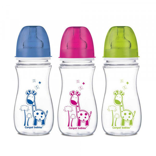 CANPOL BABY FLASICA SIROKI VRAT ANTIKOLIK 35/204 EASY START - COLORFUL ANIMALS 3 