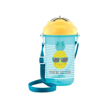 CANPOL BABIES SPORTSKA SOLJA SA SLAMCICOM SO COOL 400ML YELLOW 