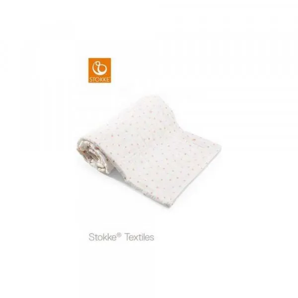 STOKKE PREKRIVAC ORGANIC MUSLIN CORAL BEE 