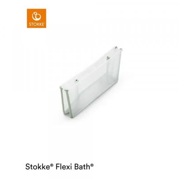 STOKKE KADICA SA PODLOGOM SET FLEXI BATH TRANSPARENT GREEN 