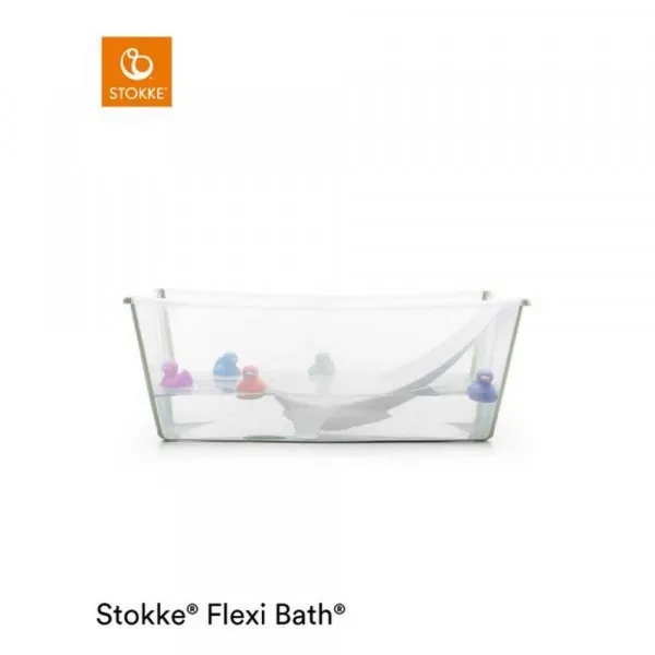 STOKKE KADICA SA PODLOGOM SET FLEXI BATH TRANSPARENT GREEN 