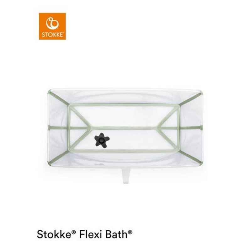STOKKE KADICA FLEXI BATH X-LARGE TRANSPARENT GREEN KADICA