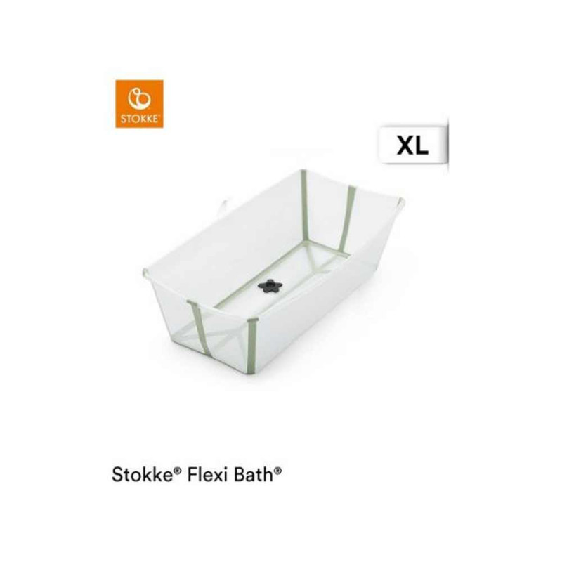 STOKKE KADICA FLEXI BATH X-LARGE TRANSPARENT GREEN KADICA