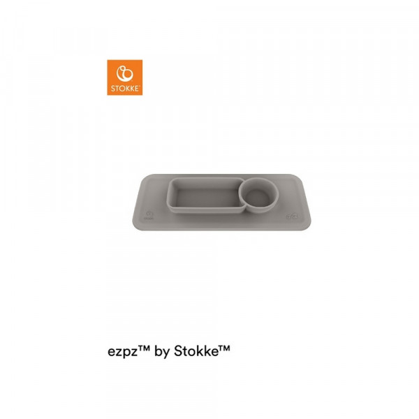STOKKE PODLOGA SILIKONSKA SA POSUDOM EZPZ SOFT GREY 